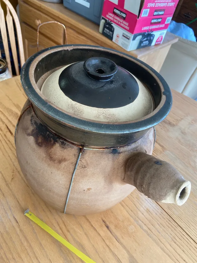 Asian Clay Cooking pot 11x10 inches image indicator(4)