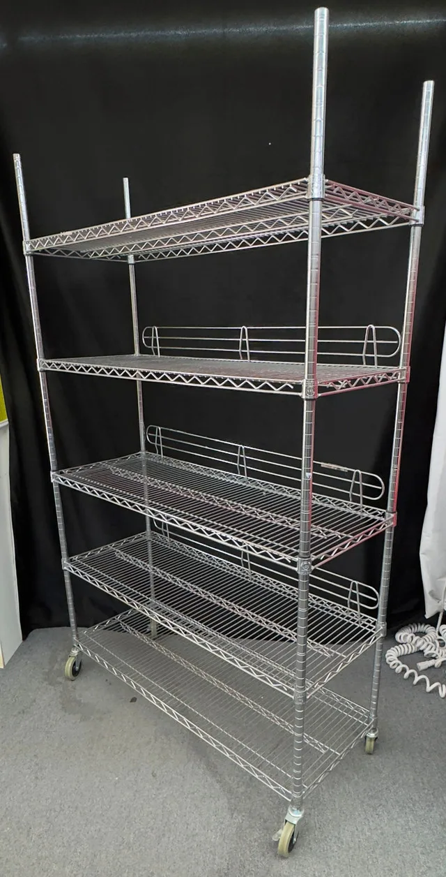 Chrome Wire Shelf with back supports