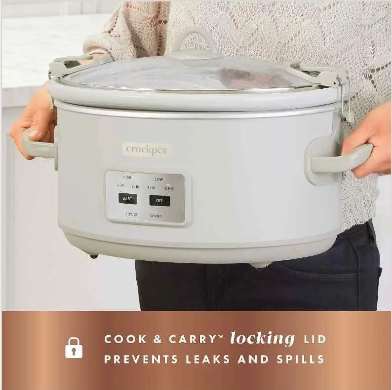 Crockpot with locking lid and little dipper image indicator(4)