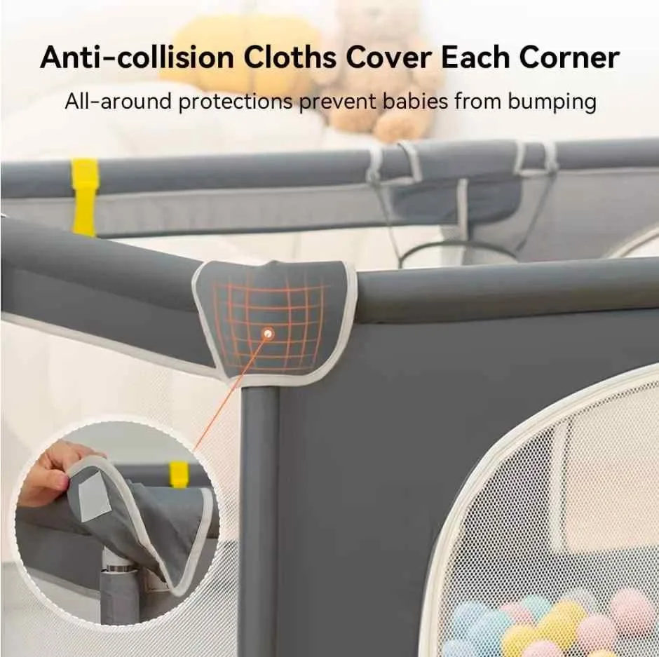 Baby Playpen 79" x 63" Extra Large Playard image indicator(2)