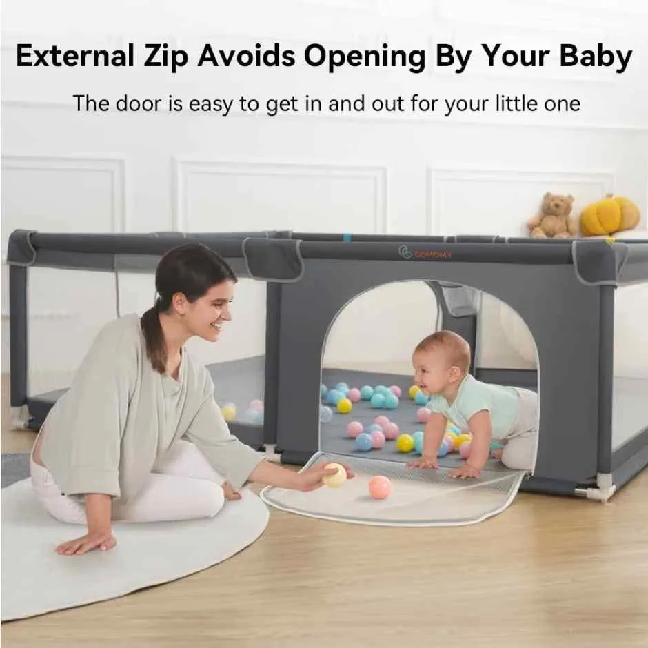 Baby Playpen 79" x 63" Extra Large Playard image indicator(4)