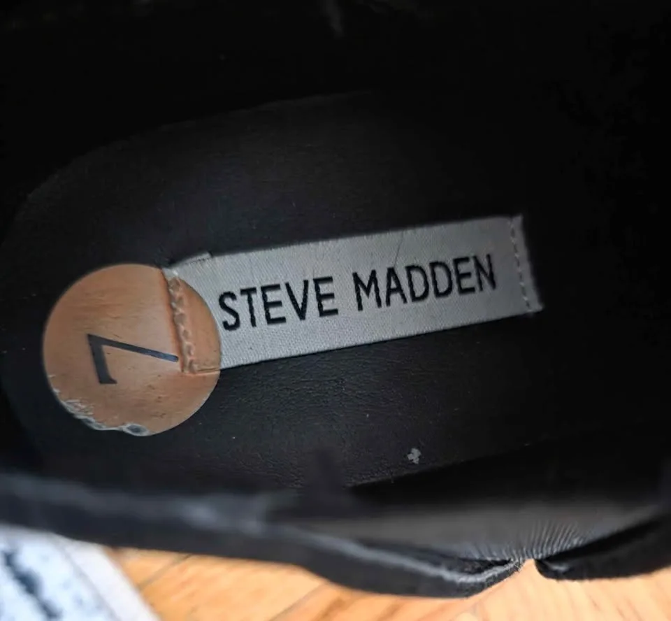 Steve Madden Black Slip-On Sneakers – Excellent Condition image indicator(4)