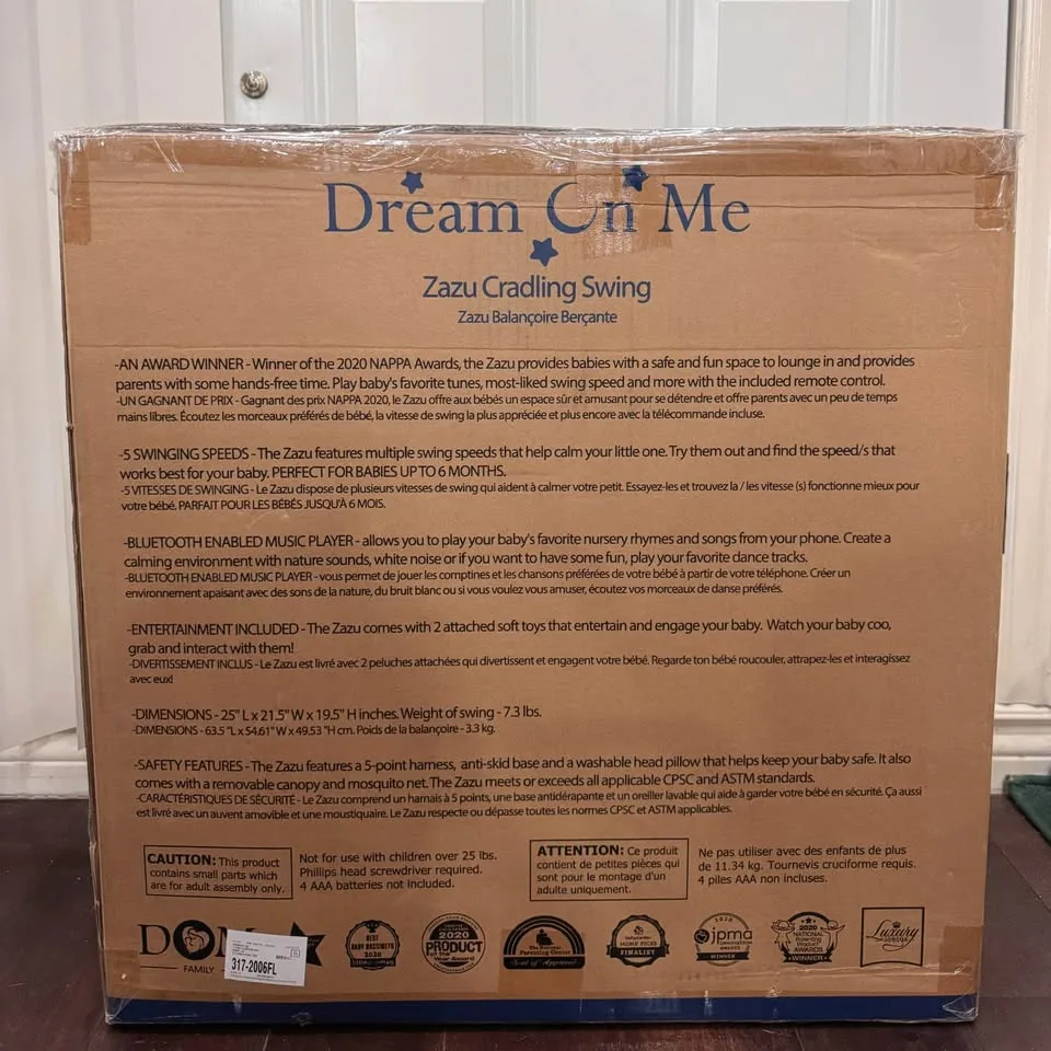 Dream On Me Zazu Baby Swing/Rocker - Like New! image indicator(2)