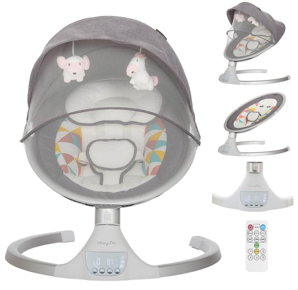 Dream On Me Zazu Baby Swing/Rocker - Like New! - photo 3