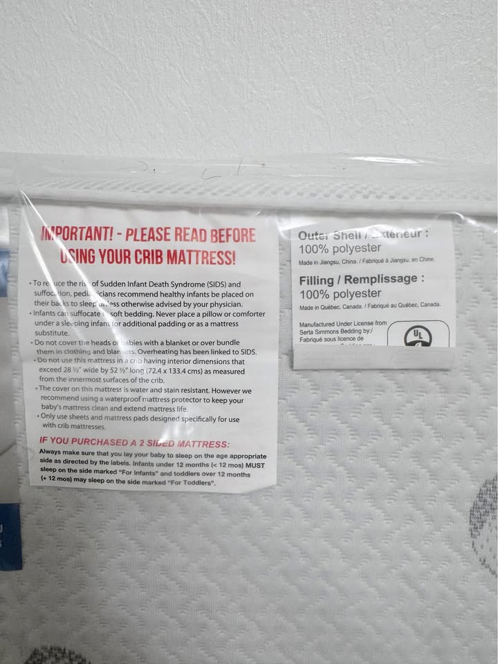 *NEW* Simmons Slumberland Crib Mattress 2 Sided - photo 5