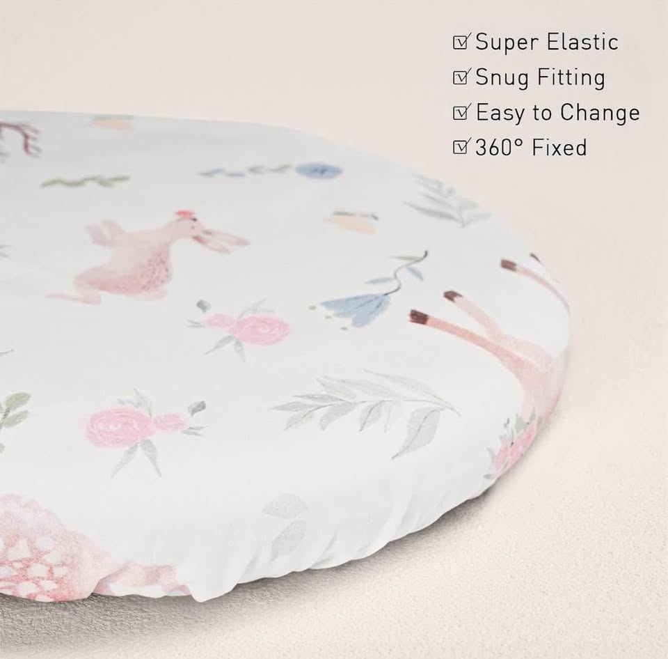 Baby Bassinet Crib Sheets 4 Pack – 32x16 - photo 3