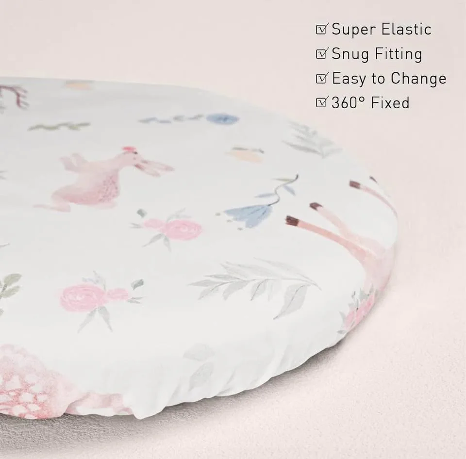 Baby Bassinet Crib Sheets 4 Pack – 32x16 image indicator(3)