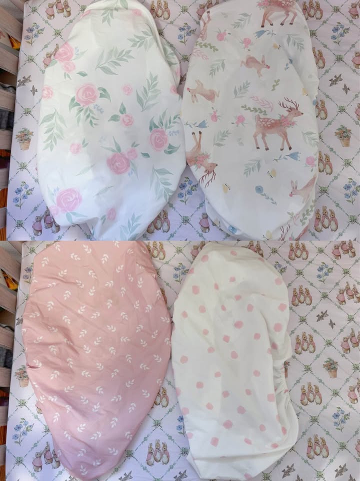 Baby Bassinet Crib Sheets 4 Pack – 32x16 - photo 5