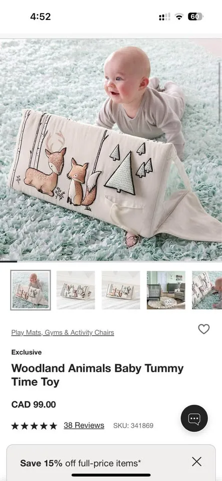 Crate & Kids Tummy Time Pillow with Mirror image indicator(6)