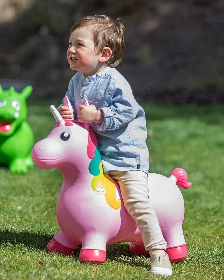 Baby Ride-On Bouncing Unicorn – Nursery Toys Rocking Play - photo 2