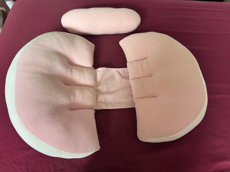 SALE! Adjustable U-Shaped Pregnancy Support Pillow - Light Pink image indicator(3)