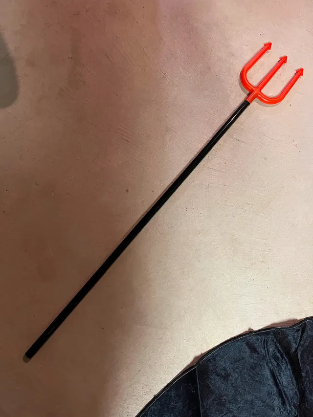 New Halloween Pitchfork Devil Costume Prop For Sale image indicator(2)