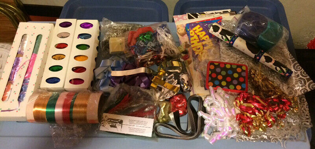 Gift Wrapping Ribbon and Supplies For Sale - Some New
