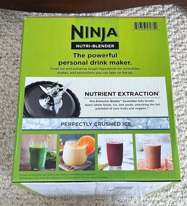 New Sealed Ninja Nutri-Blender Smoothie Maker For Sale image indicator(2)