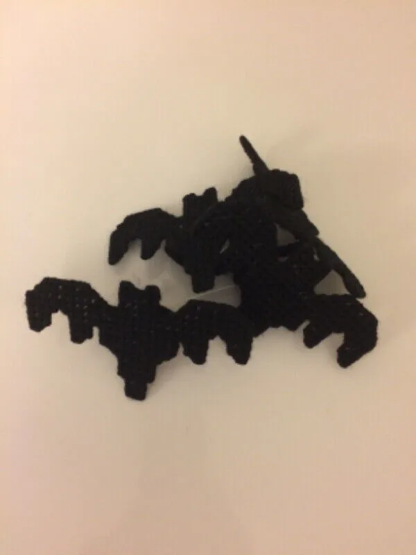 Halloween Bat Napkin Rings Gothic Decor - New, Handmade thumbnail