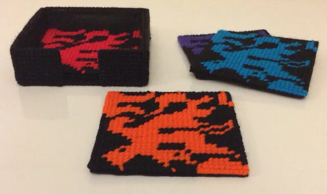 Flame Drink Coasters For Sale - New image indicator(2)