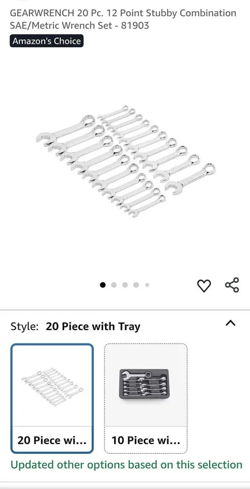 GEARWRENCH 20 Pc. Wrench Set - 81903 image indicator(4)