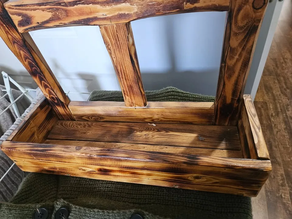 Wooden Holder with Shelf cubby image indicator(3)