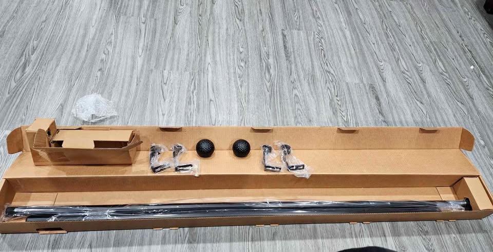 IVILON BLACK FINISH WINDOW ROD 72IN - 144in