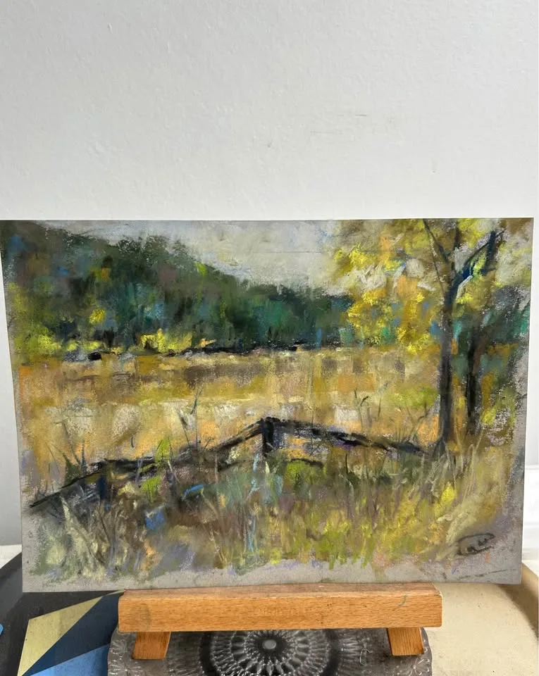 Dried Meadow Original Pastel Painting image indicator(2)