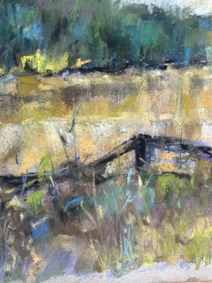 Dried Meadow Original Pastel Painting image indicator(4)
