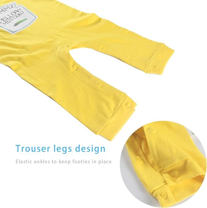 YSCULBUTOL Twins Bodysuit Ketchup Mustard 7-9 months - photo 3