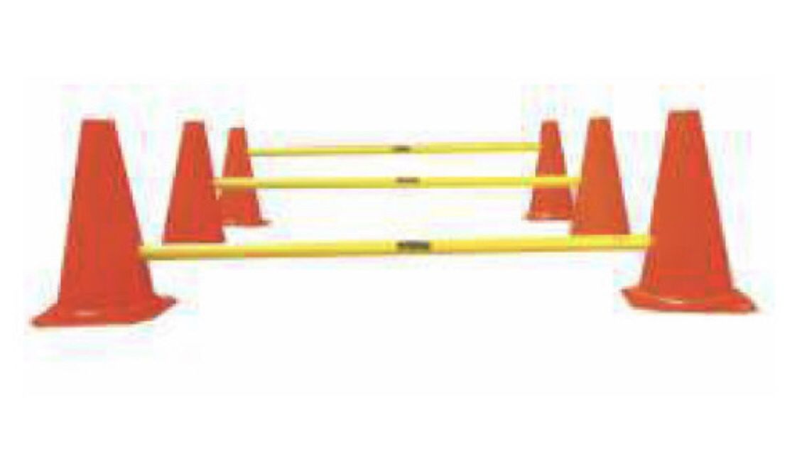 MD Adjustable Agility Hurdle set with Riser Poles (4 sets)