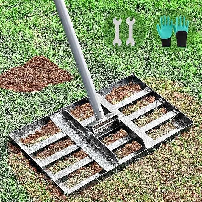 Lawn Leveler with Stainless Steel Long Handle 🥕 image indicator(2)