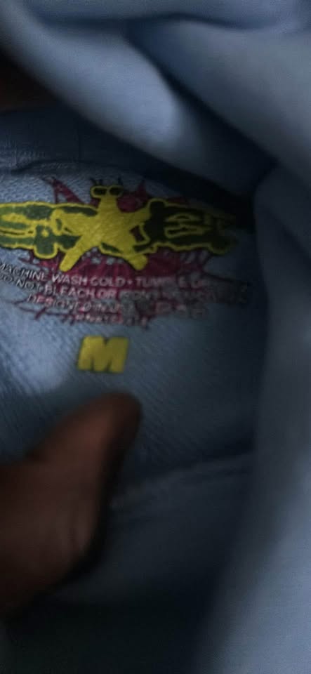 baby blue spider hoodie - photo 2