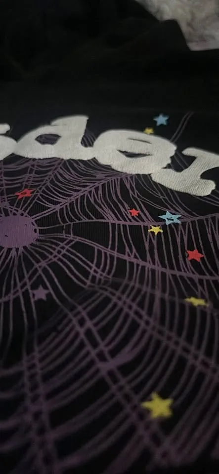 authentic spider hoodie selling for cheap because of stain image indicator(2)