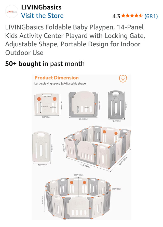 LIVINGbasics Playpen - photo 2