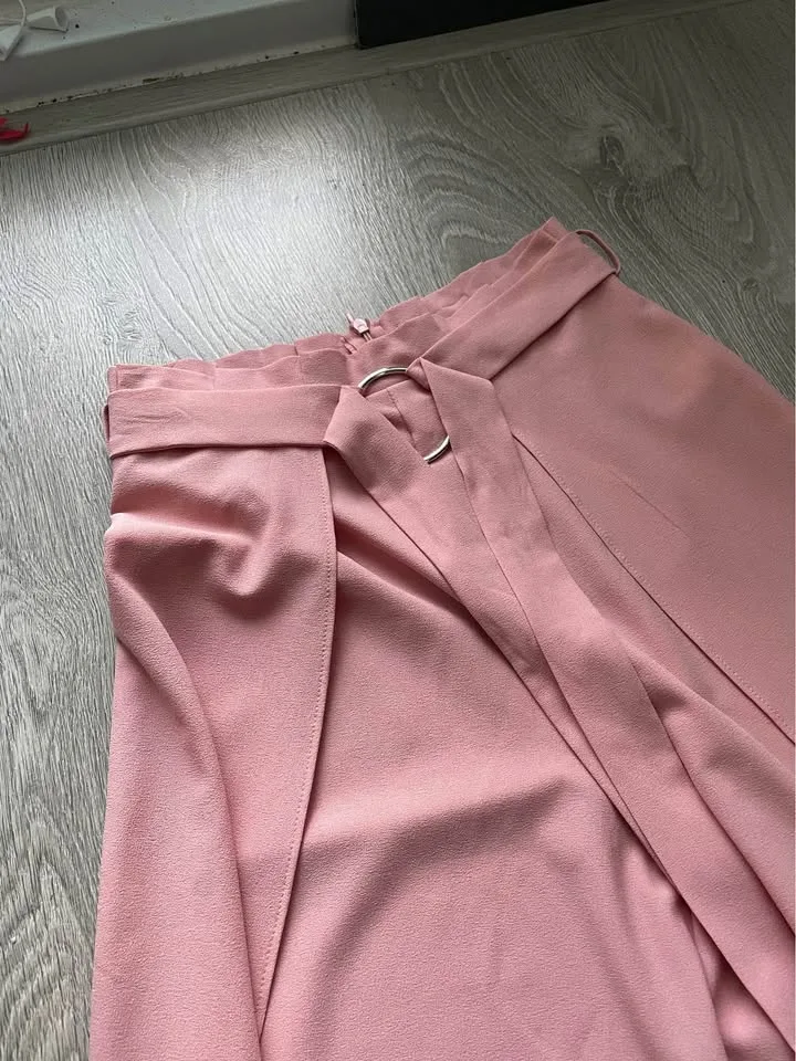 Pink Flowy Pants Size Small image indicator(3)