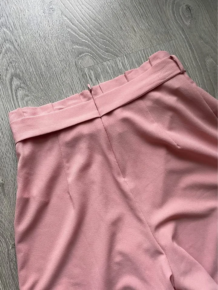Pink Flowy Pants Size Small image indicator(5)