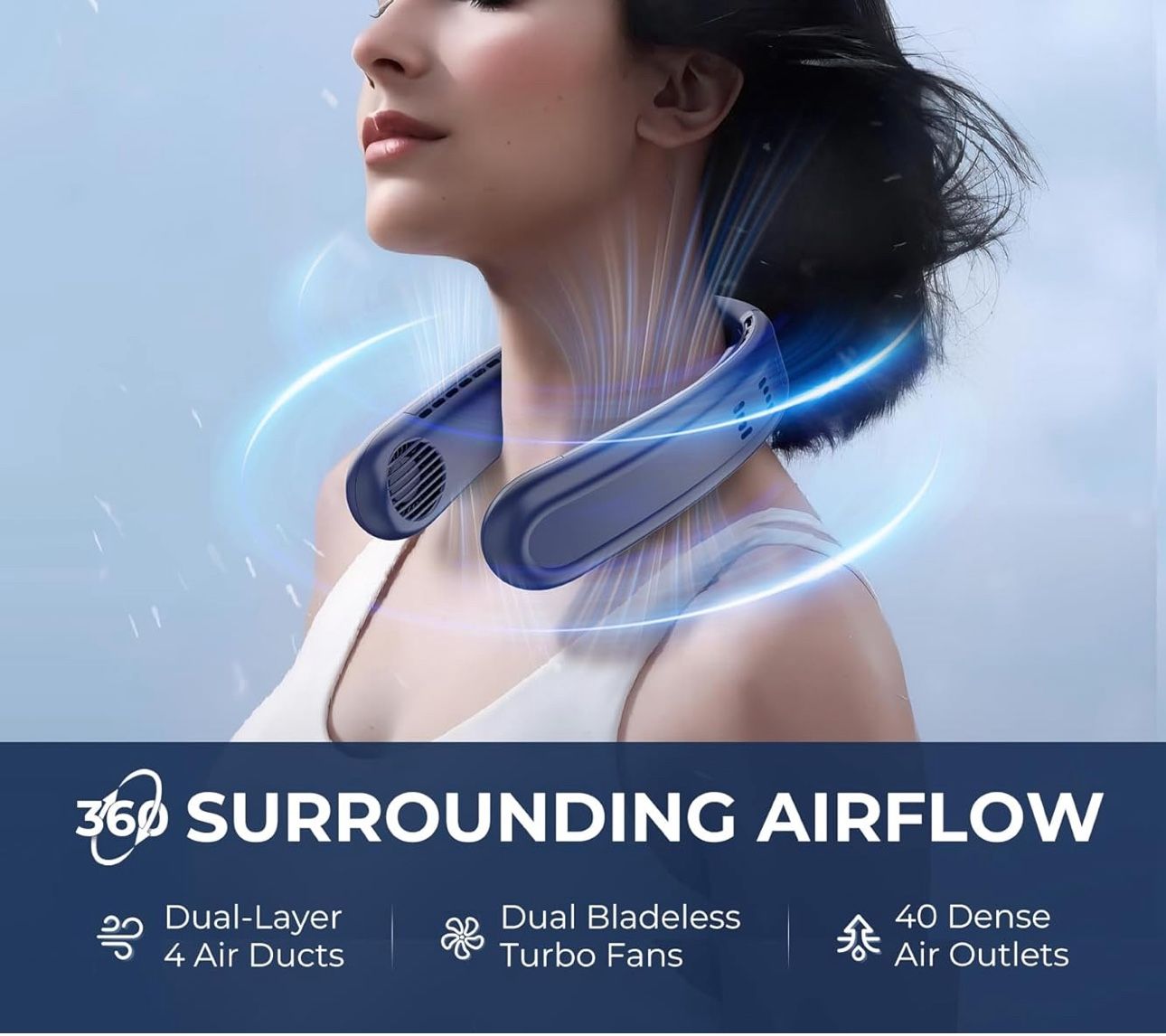 Neck Fan with Dual Ceramic Cooling Plates - photo 3