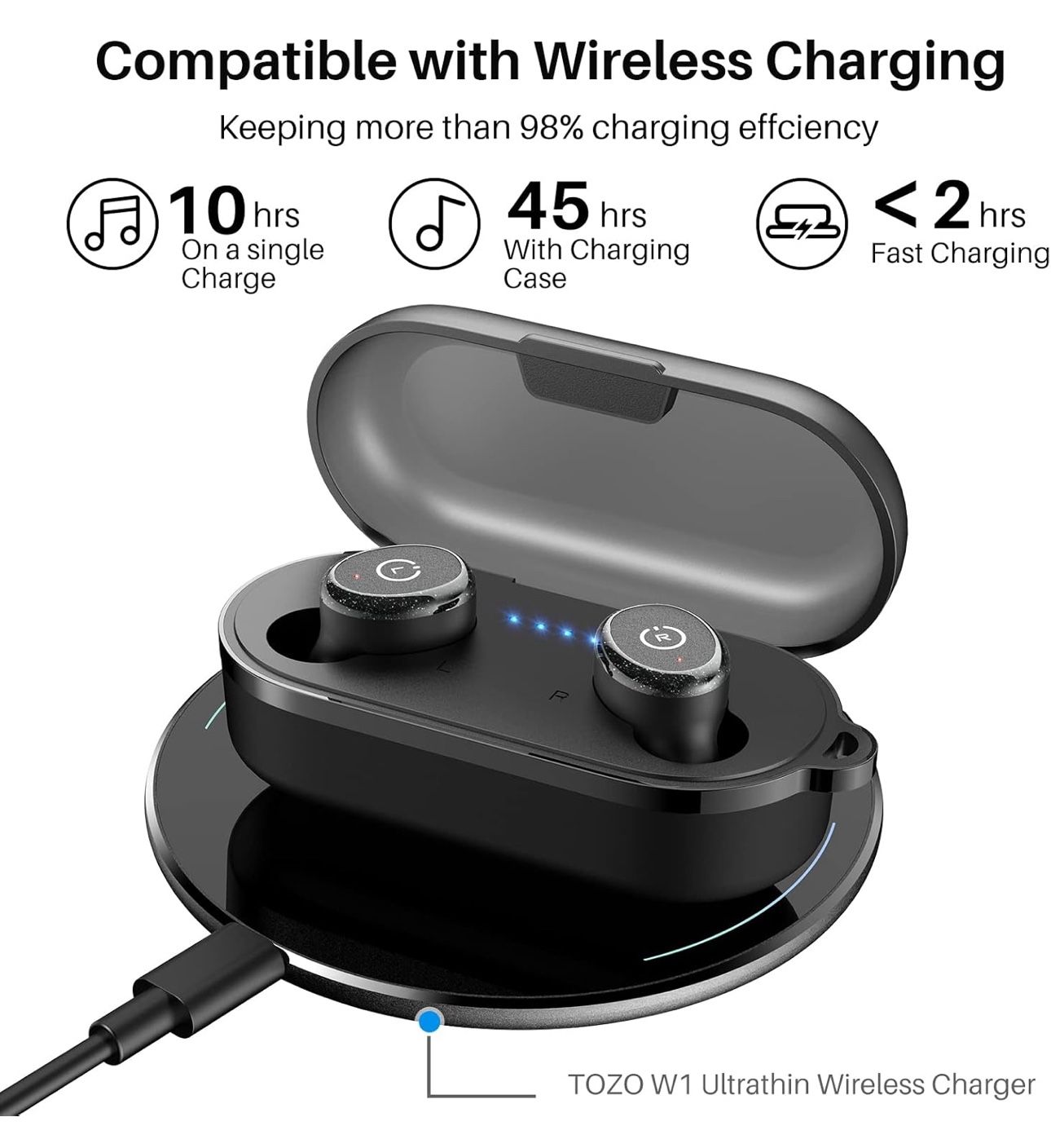 T10 True Wireless Bluetooth 5.3 Earbuds - photo 5
