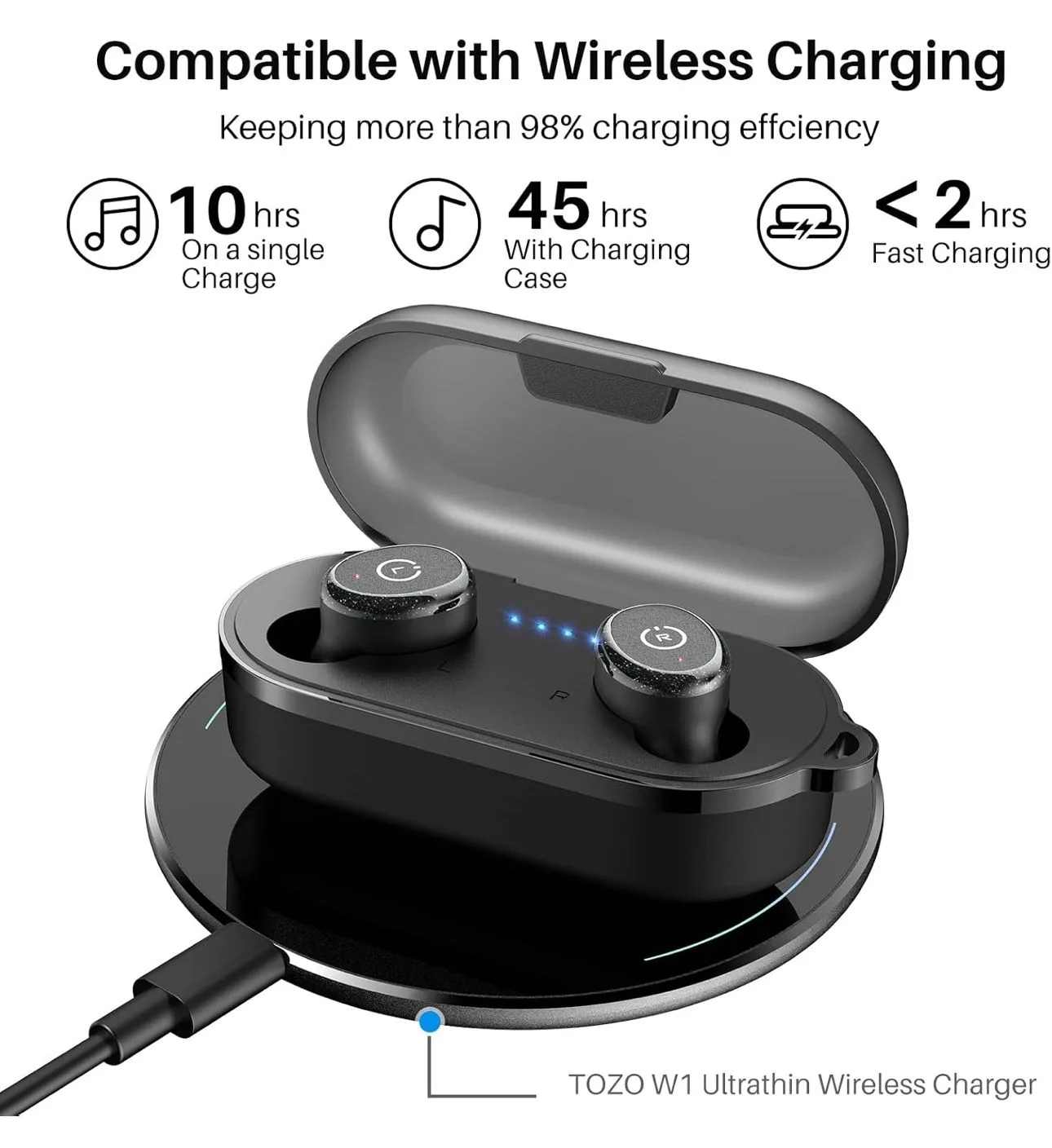 T10 True Wireless Bluetooth 5.3 Earbuds image indicator(5)