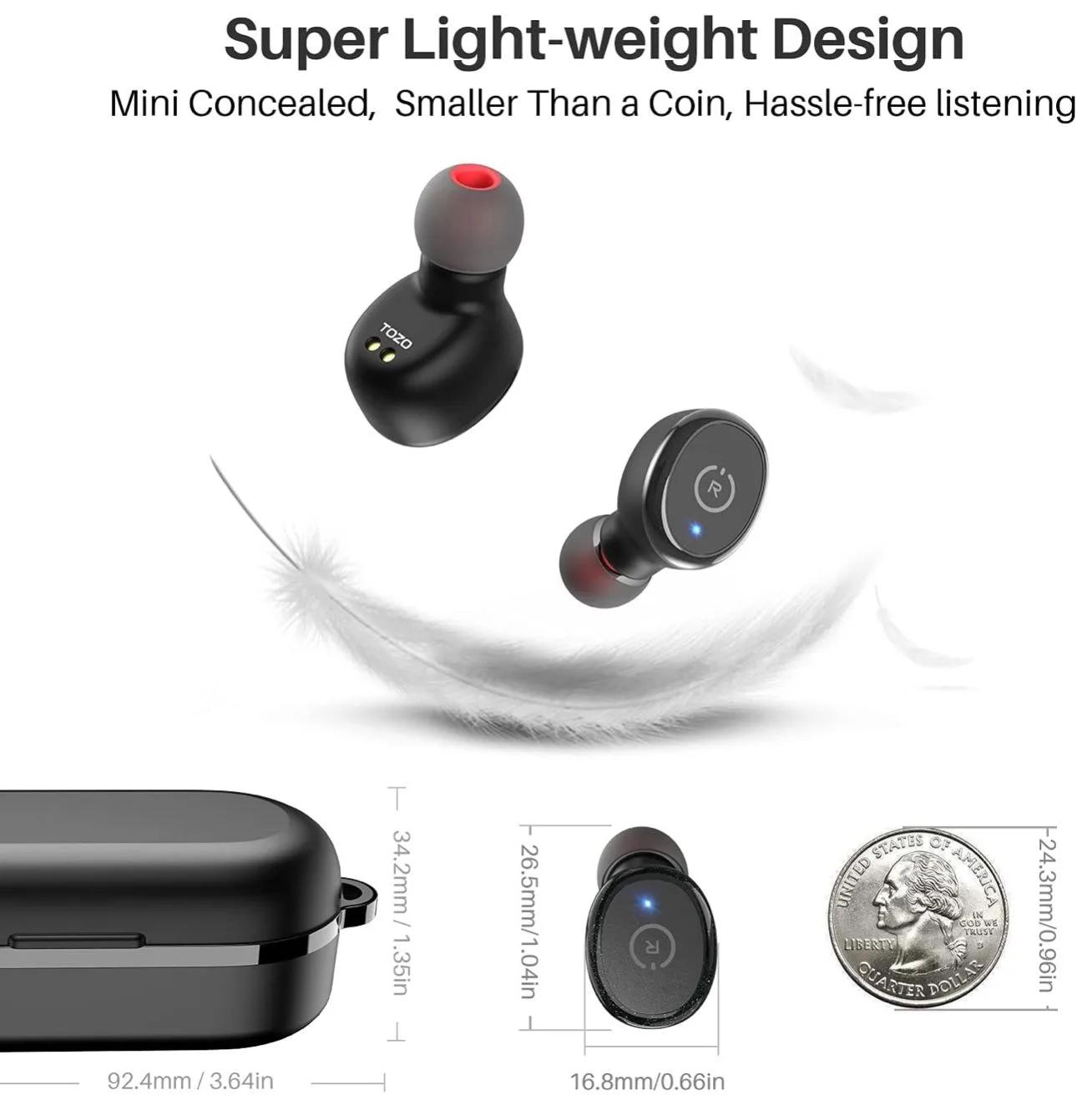 T10 True Wireless Bluetooth 5.3 Earbuds image indicator(9)