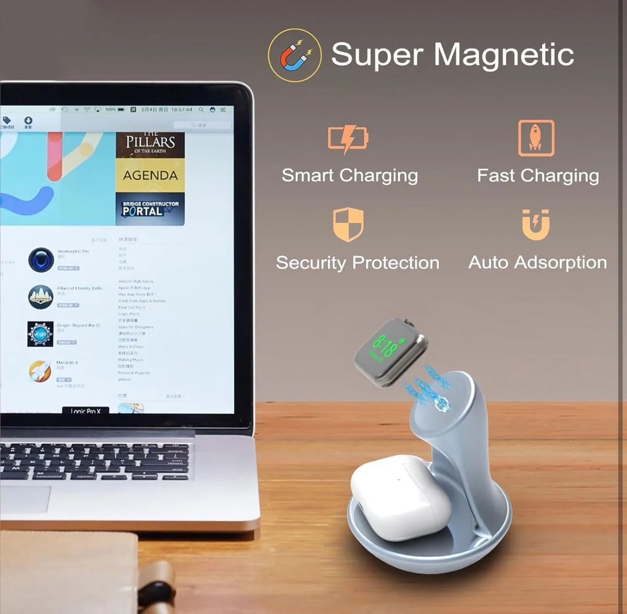 Apple Watch Charger Stand image indicator(8)