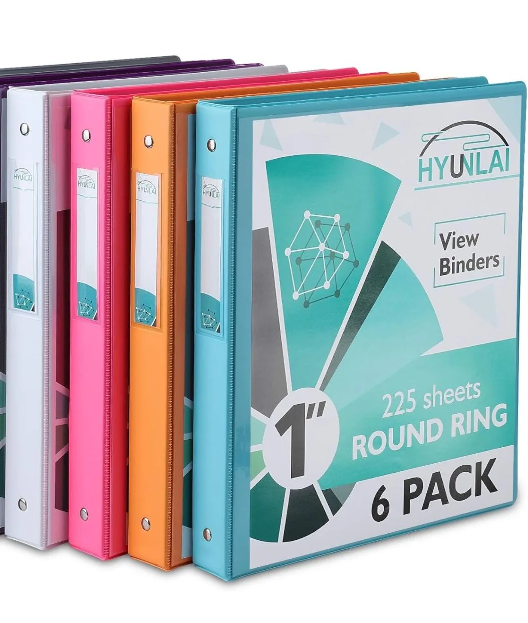 1 Inch 3 Ring Binder 4 Pack thumbnail