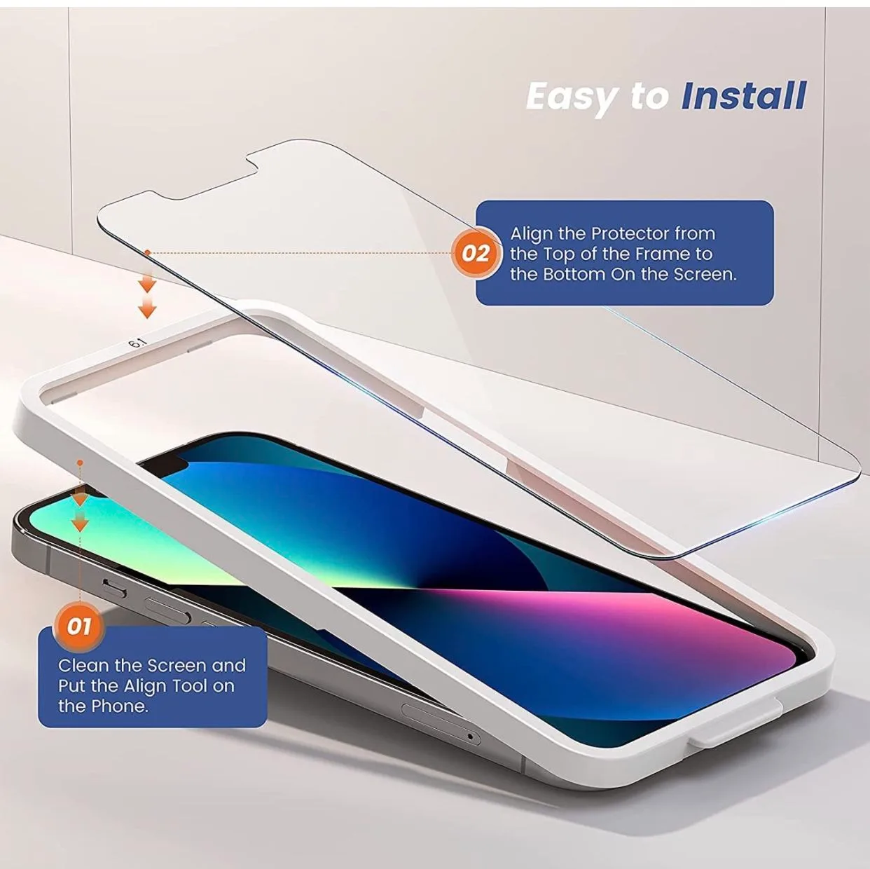 iPhone 13 Screen Protector/iPhone 13 Pro Glass Screen Protector image indicator(3)