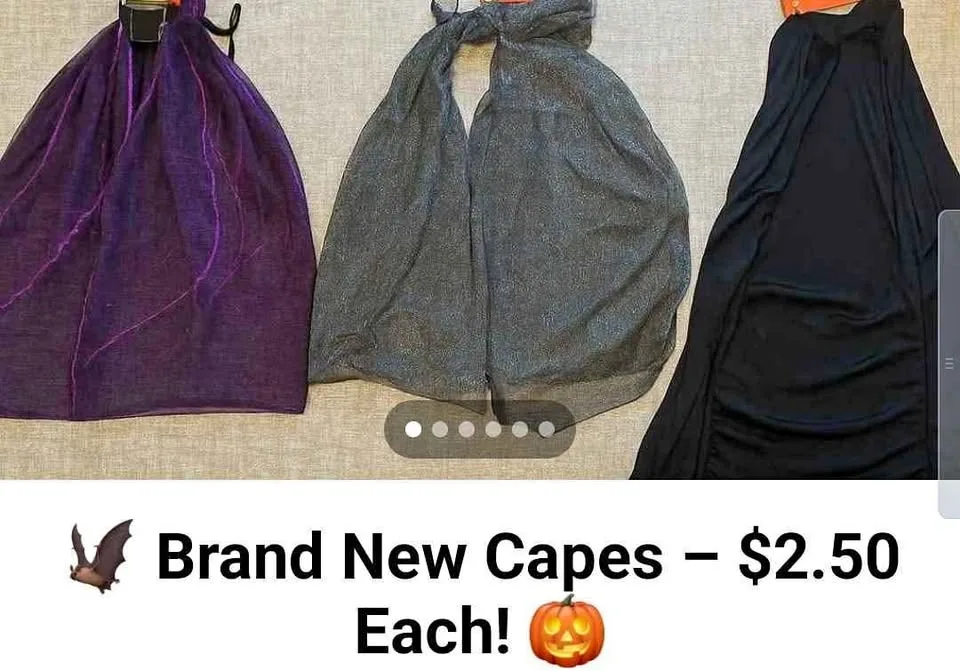 Halloween Capes, Costumes Accessories and More! Trading Event! thumbnail