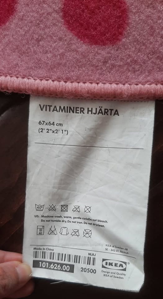 Ikea floor mat (pink) - photo 3