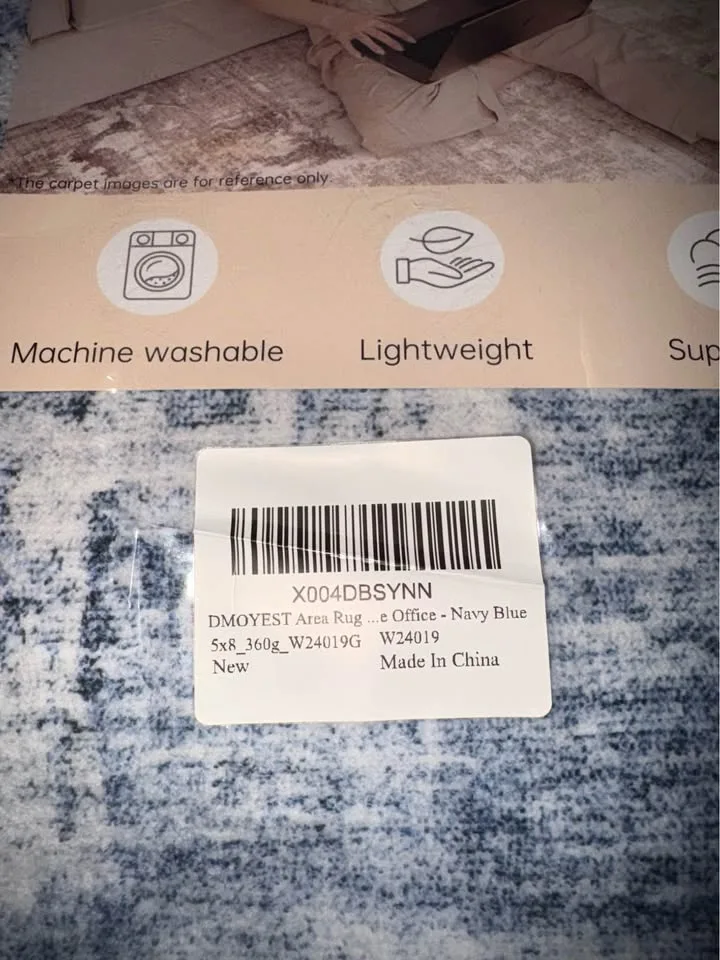 Brand new Modern Neutral Abstract Pattern Indoor Area Rug 5x8 ft image indicator(4)