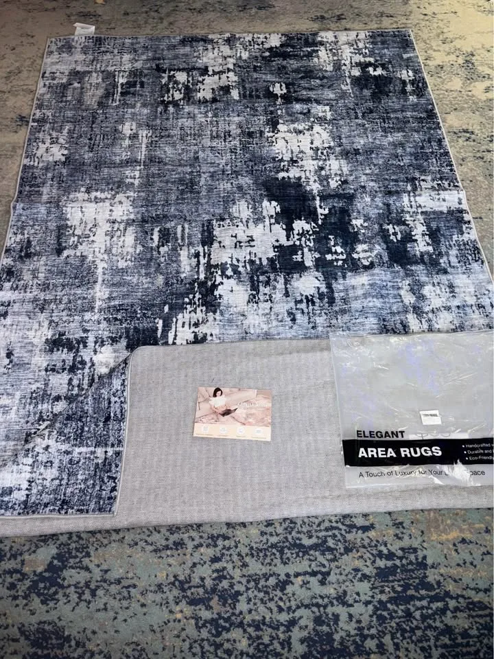 Brand new Modern Neutral Abstract Pattern Indoor Area Rug 5x8 ft image indicator(8)