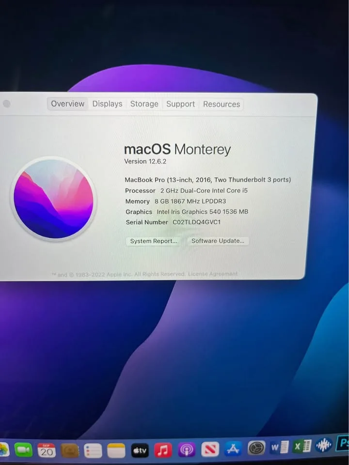 13” MacBook Pro 8GB 256SSD image indicator(2)