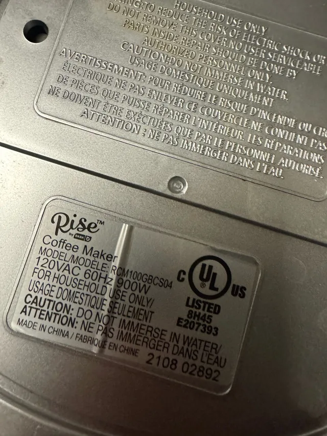 Rise by Dash Coffee Maker – Light Blue – Excellent Condition! image indicator(4)