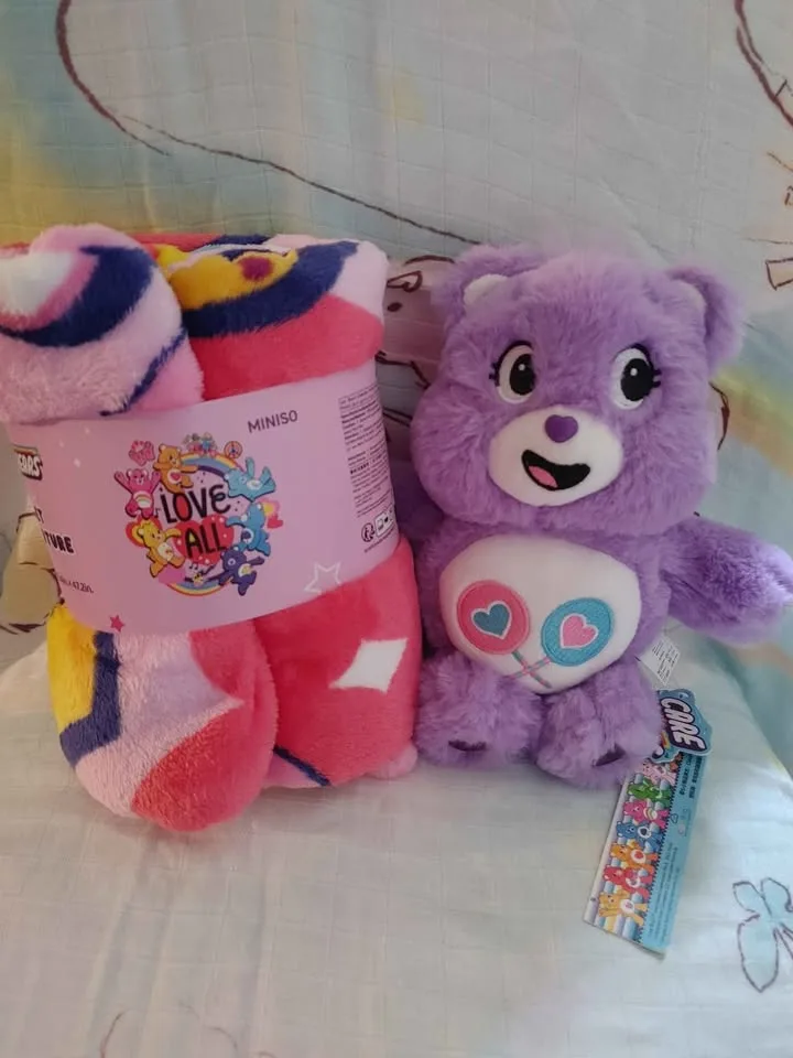 Care Bear Plushie and Blanket Throw thumbnail
