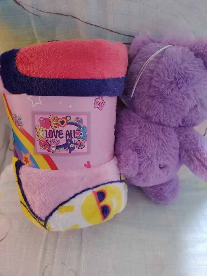 Care Bear Plushie and Blanket Throw image indicator(3)