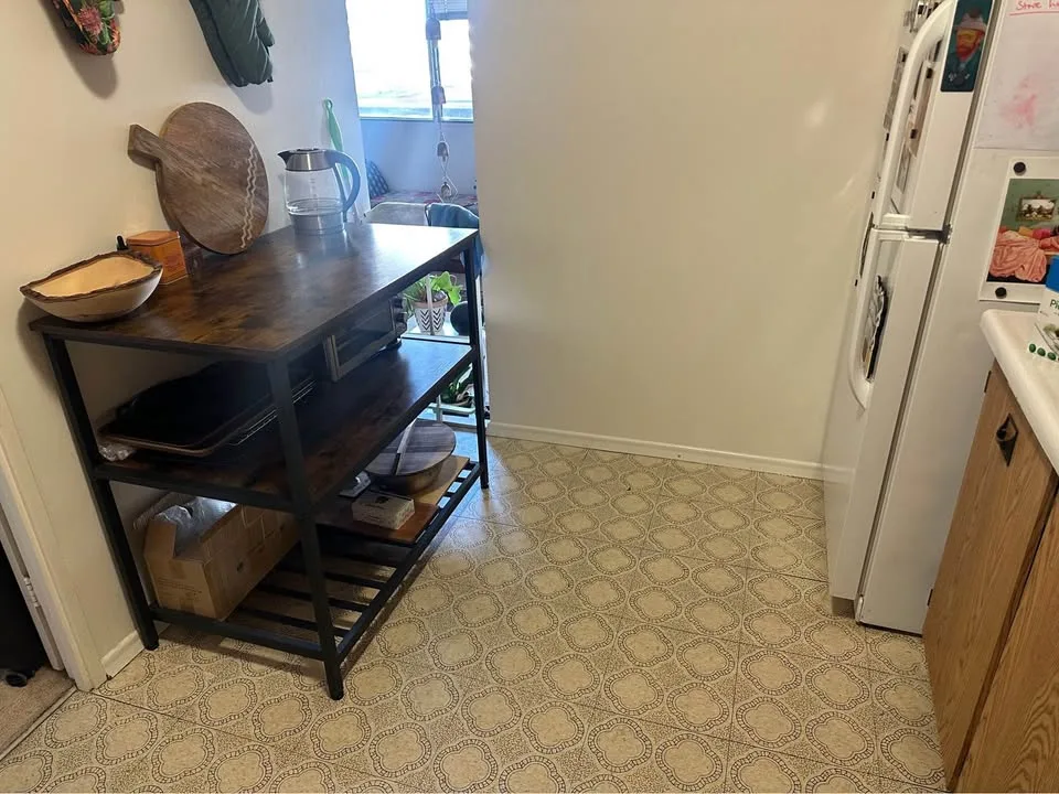 Rustic Brown & Black Kitchen Island / Bar Table image indicator(5)