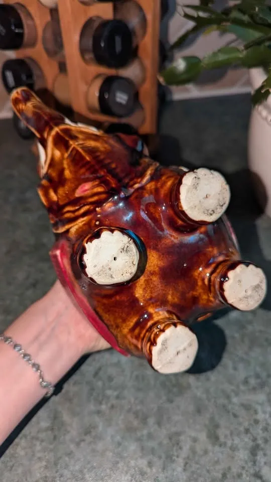 Vintage Majolica Elephant Teapot / Tureen image indicator(3)